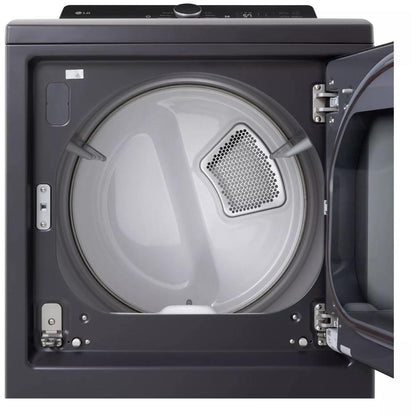  LG 7.3 cu. ft. Electric Dryer with EasyLoad™ Door and AI Sensing DLE8400BE IMAGE 3
