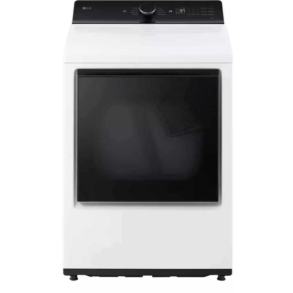  LG 7.3 cu. ft. Electric Dryer with EasyLoad™ Door and AI Sensing DLE8400WE IMAGE 1