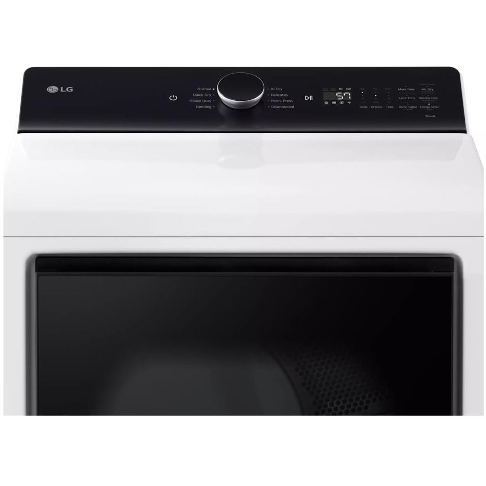  LG 7.3 cu. ft. Electric Dryer with EasyLoad™ Door and AI Sensing DLE8400WE IMAGE 9