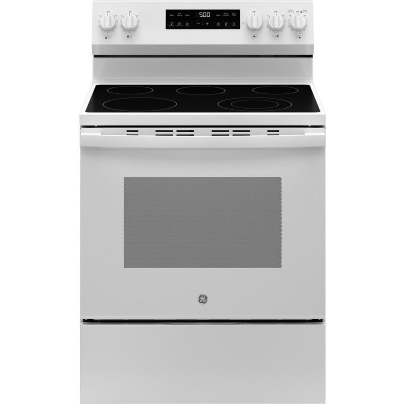 GE 30-inch Freestanding Electric Range GRF500PVWW