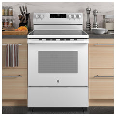  GE 30-inch Freestanding Electric Range GRF500PVWW IMAGE 4