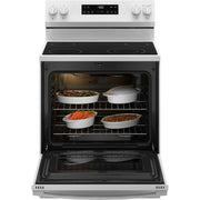  GE 30-inch Freestanding Electric Range with Steam Clean GRF400SVWW IMAGE 2