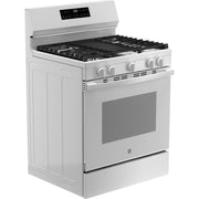  GE 30-inch Freestanding Gas Range with Center Oval Burner GGF500PVWW IMAGE 7