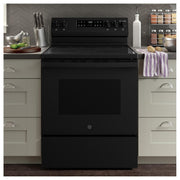  GE 30-inch Freestanding Electric Range GRF500PVBB IMAGE 4