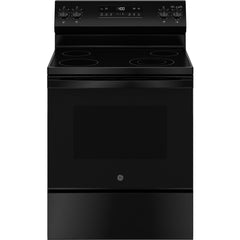  GE 30-inch Freestanding Electric Range with Steam Clean GRF400SVBB IMAGE 1