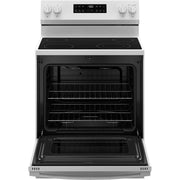 GE 30-inch Freestanding Electric Range with SmartHQ™ GRF400PVWW IMAGE 3