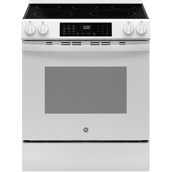 GE 30-inch Slide-in Electric Range with Convection Technology GRS600AVWW