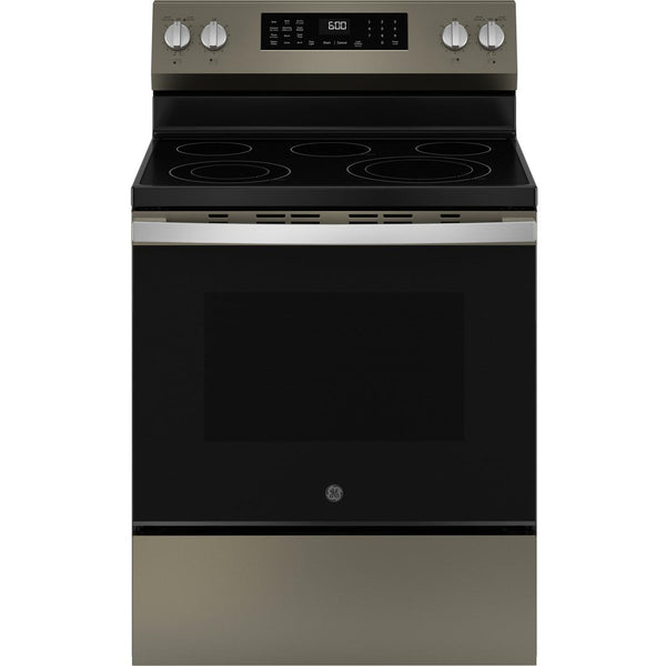 GE 30-inch Freestanding Electric Range with Convection Technology GRF600AVES