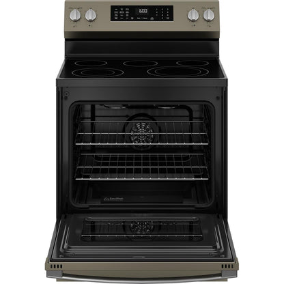GE 30-inch Freestanding Electric Range with Convection Technology GRF600AVES IMAGE 3