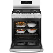  GE 30-inch Freestanding Gas Range with Convection Technology GGF600AVWW IMAGE 2