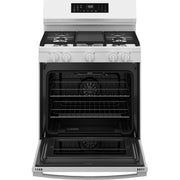  GE 30-inch Freestanding Gas Range with Convection Technology GGF600AVWW IMAGE 3