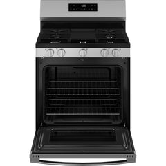  GE 30-inch Freestanding Gas Range with Center Oval Burner GGF500PVSS IMAGE 3