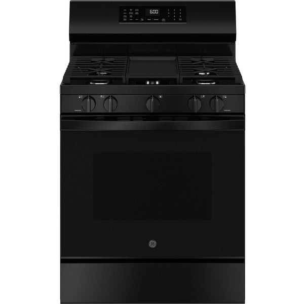 GE 30-inch Freestanding Gas Range with Convection Technology GGF600AVBB