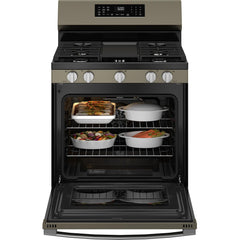  GE 30-inch Freestanding Gas Range with Convection Technology GGF600AVES IMAGE 2