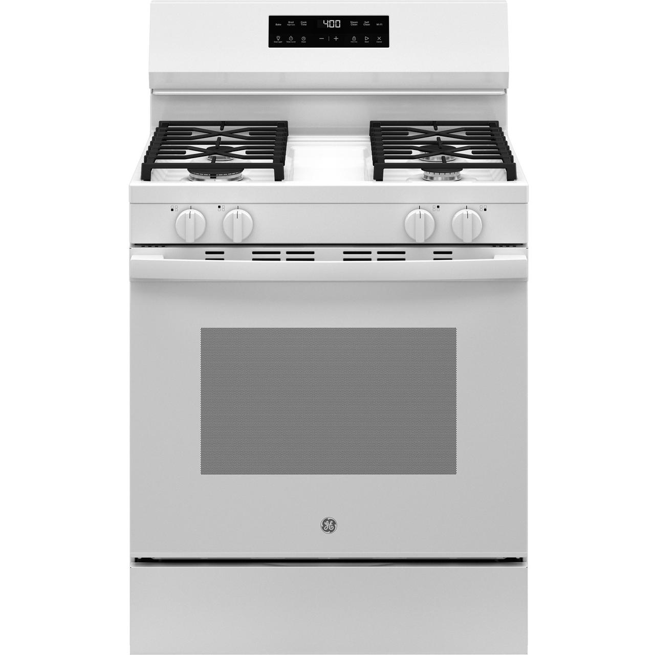 GE 30-inch Freestanding Gas Range with SmartHQ™ GGF400PVWW IMAGE 1