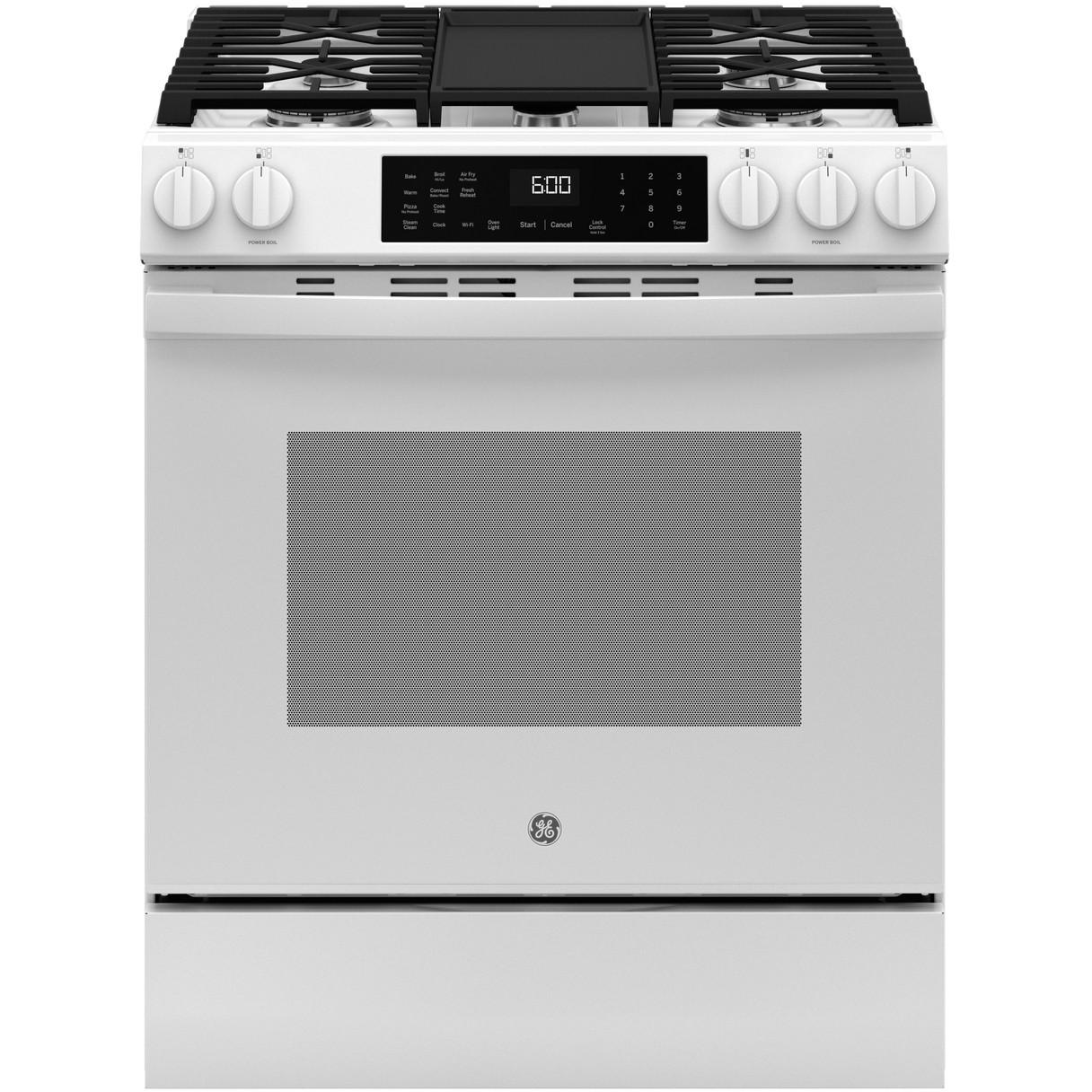 GE 30-inch Slide-in Gas Range with WiFi GGS600AVWW IMAGE 1