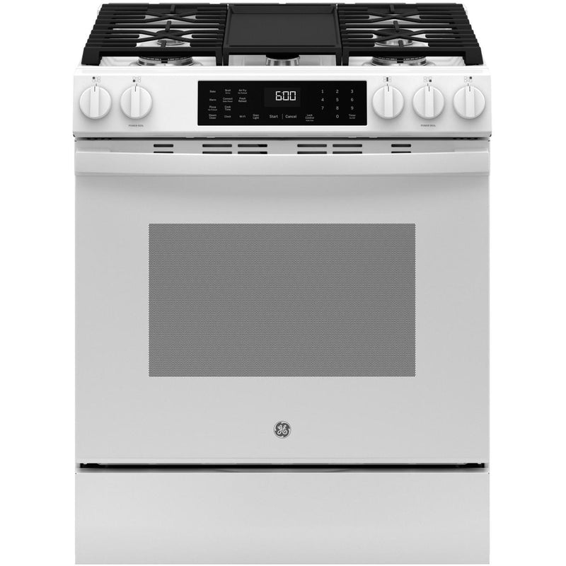 GE 30-inch Slide-in Gas Range with WiFi GGS600AVWW