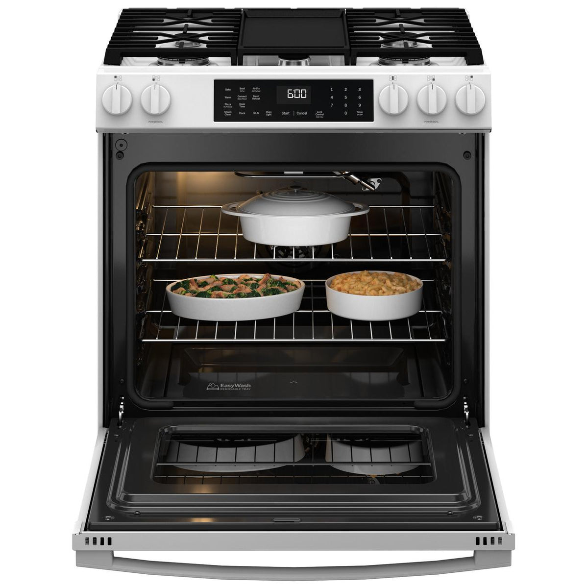  GE 30-inch Slide-in Gas Range with WiFi GGS600AVWW IMAGE 2