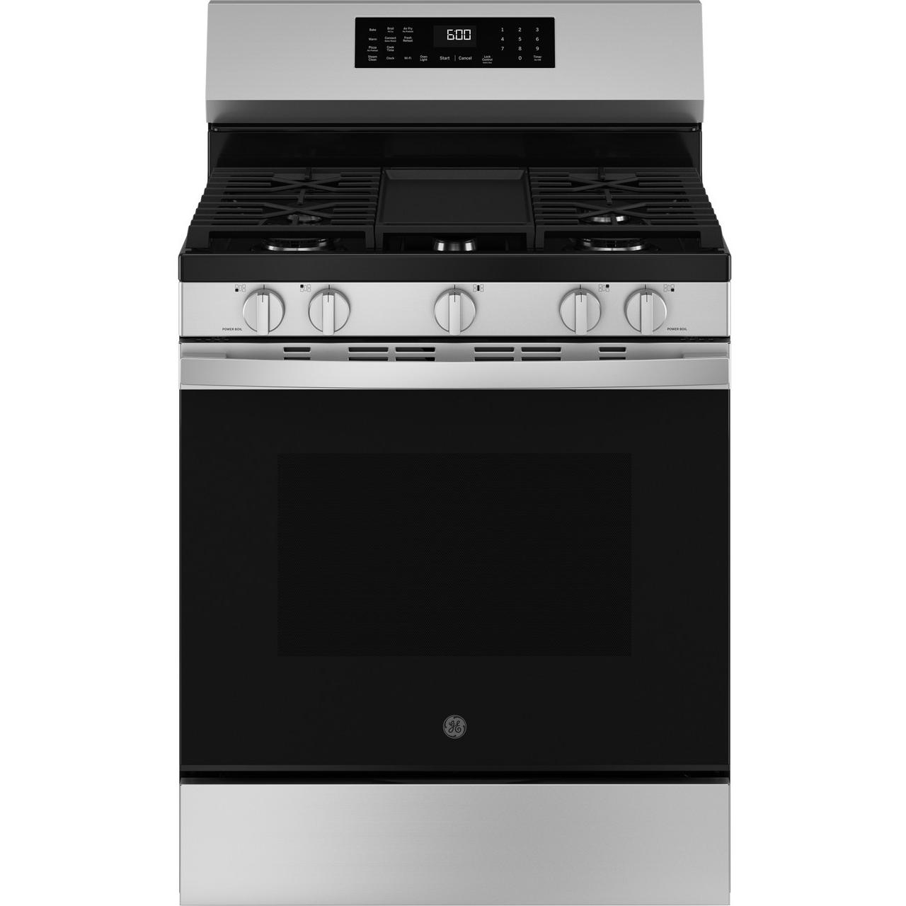  GE 30-inch Freestanding Gas Range with Convection Technology GGF600AVSS IMAGE 1