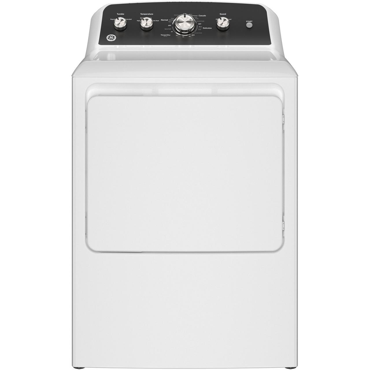  GE 7.2 cu. ft. Electric Dryer with Extended Tumble GTD48EASWWB IMAGE 1