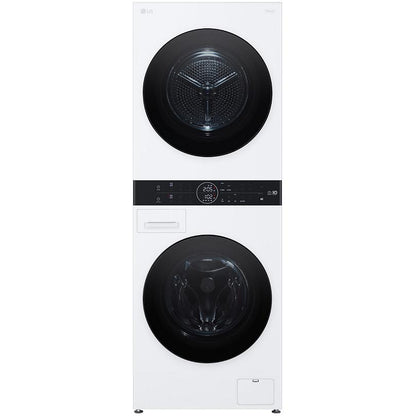  LG Stacked Washer/Dryer Electric Laundry Center with Wi-Fi WKHC152HWA IMAGE 1