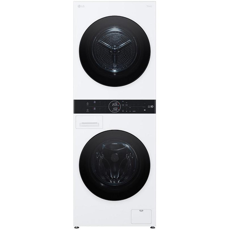 LG Stacked Washer/Dryer Electric Laundry Center with Wi-Fi WKHC152HWA