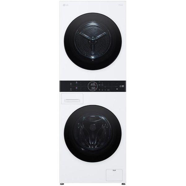 LG Stacked Washer/Dryer Electric Laundry Center with Wi-Fi WKHC152HWA