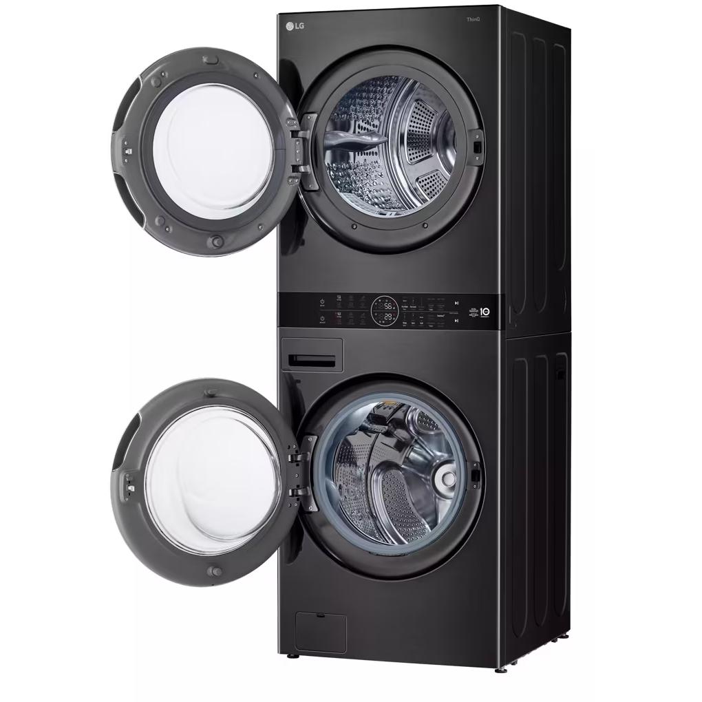  LG Stacked Washer/Dryer Electric Laundry Center with Wi-Fi WKHC252HBA IMAGE 2