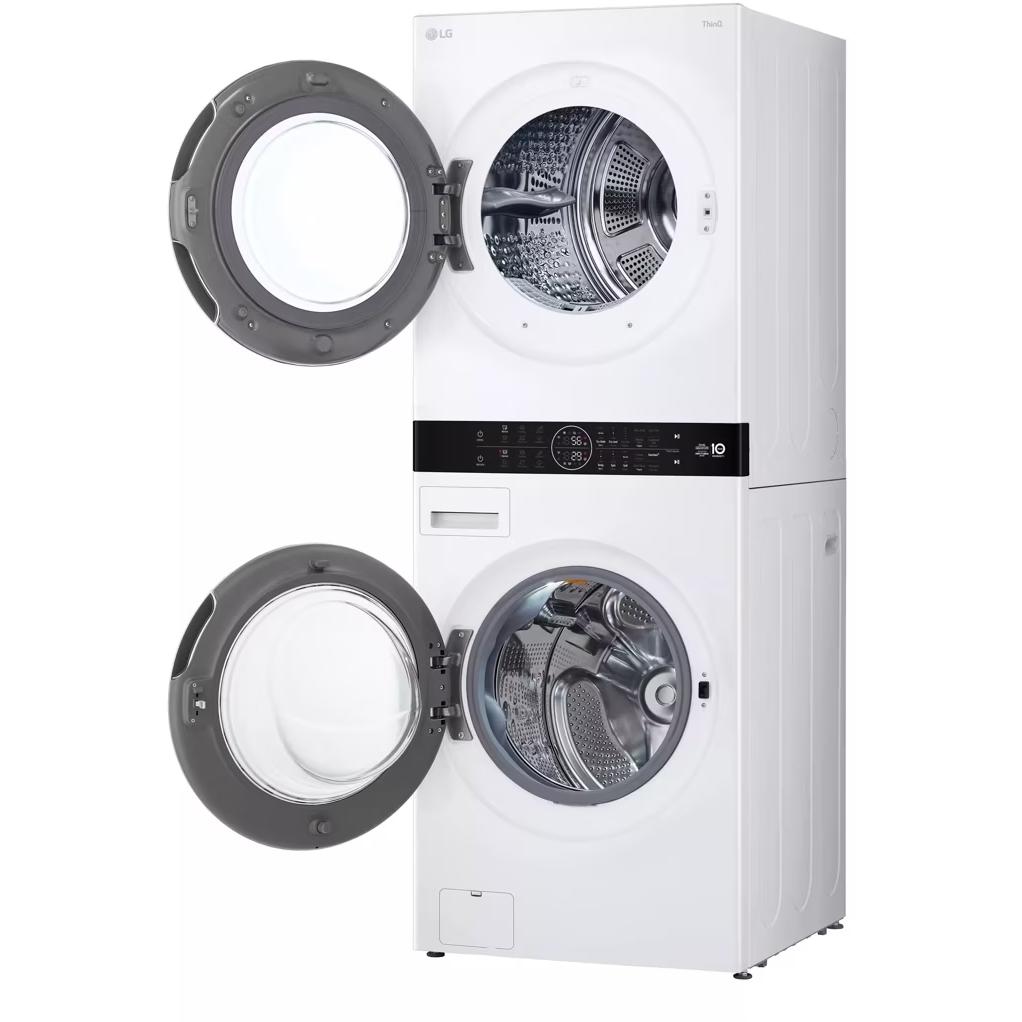  LG Stacked Washer/Dryer Electric Laundry Center with Wi-Fi WKHC252HWA IMAGE 2