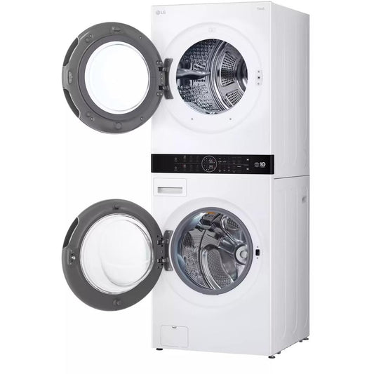  LG Stacked Washer/Dryer Electric Laundry Center with Wi-Fi WKHC252HWA IMAGE 2