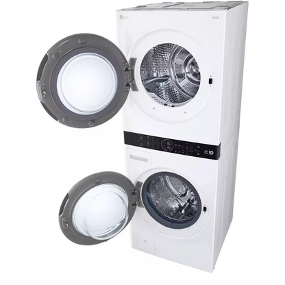  LG Stacked Washer/Dryer Electric Laundry Center with Wi-Fi WKHC252HWA IMAGE 3