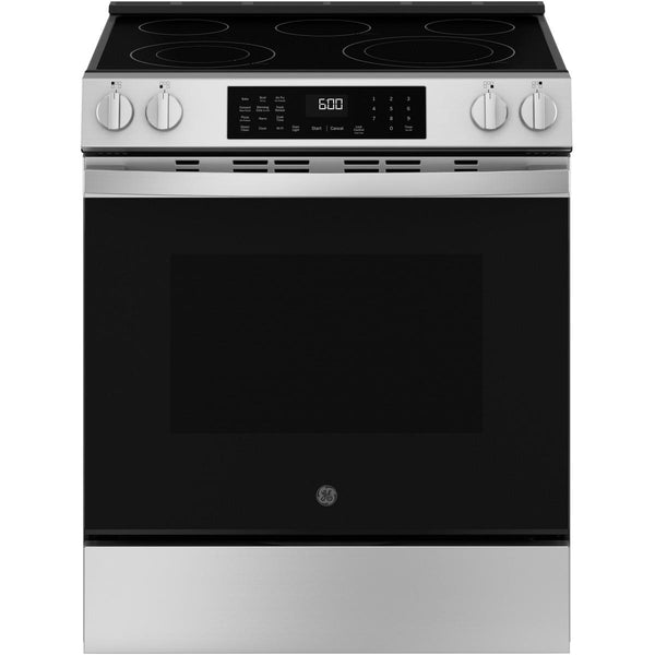 GE 30-inch Slide-in Electric Range with Convection Technology GRS600AVFS