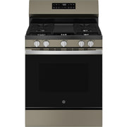  GE 30-inch Freestanding Gas Range with Center Oval Burner GGF500PVES IMAGE 1