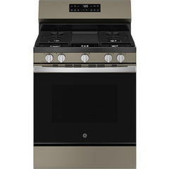  GE 30-inch Freestanding Gas Range with Center Oval Burner GGF500PVES IMAGE 1