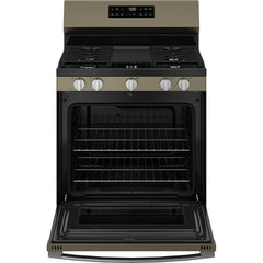  GE 30-inch Freestanding Gas Range with Center Oval Burner GGF500PVES IMAGE 3