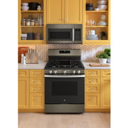  GE 30-inch Freestanding Gas Range with Center Oval Burner GGF500PVES IMAGE 8
