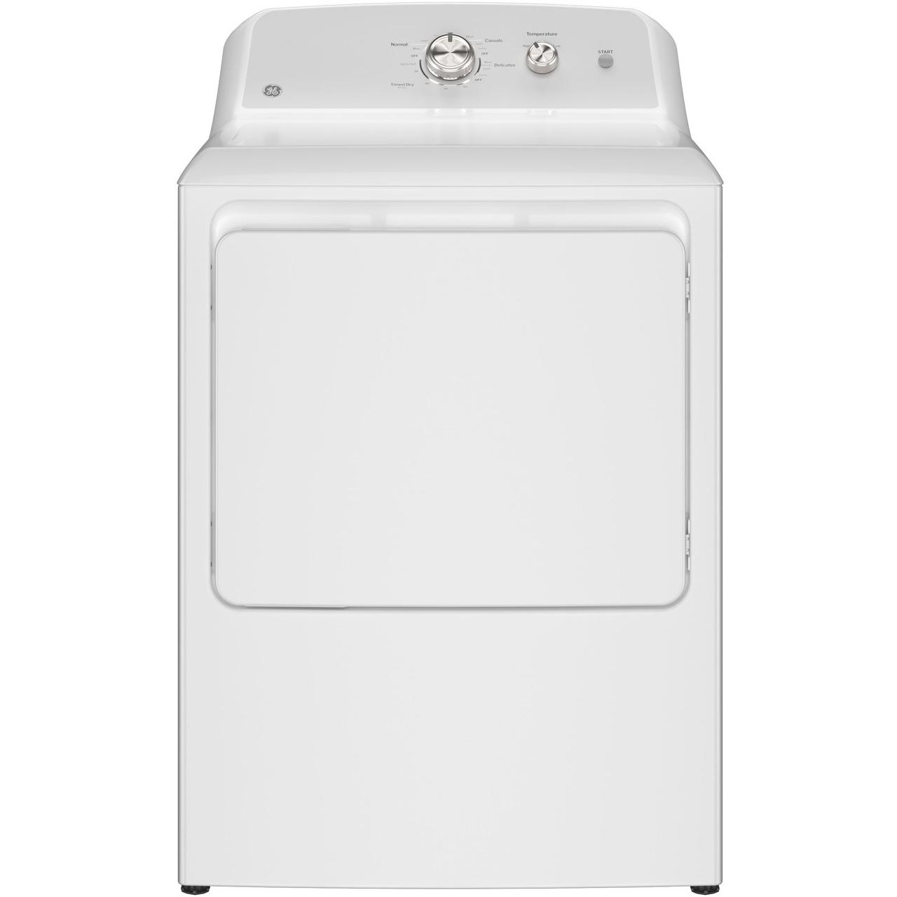  GE 6.2 cu. ft. Electric Dryer with Reversible Door GTX38EASWWS IMAGE 1