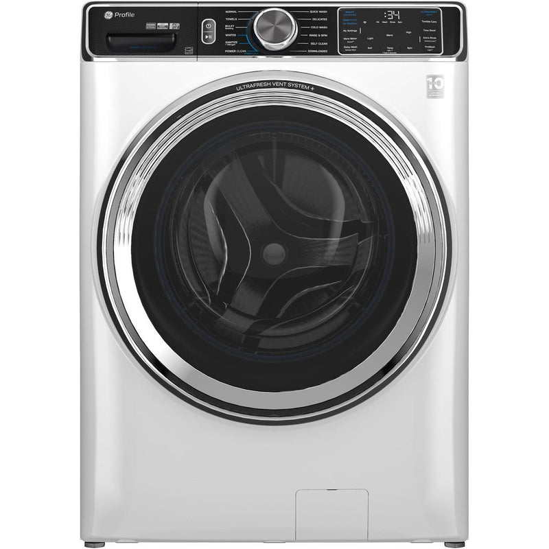 GE Profile 5.3 cu. ft. Front Loading Washer with Microban® Antimicrobial Technology PFW870SSVWW