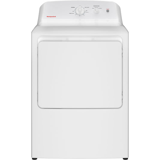  Hotpoint 6.2 cu. ft. Electric Dryer with Reversible Door HTX26EASWWW IMAGE 1