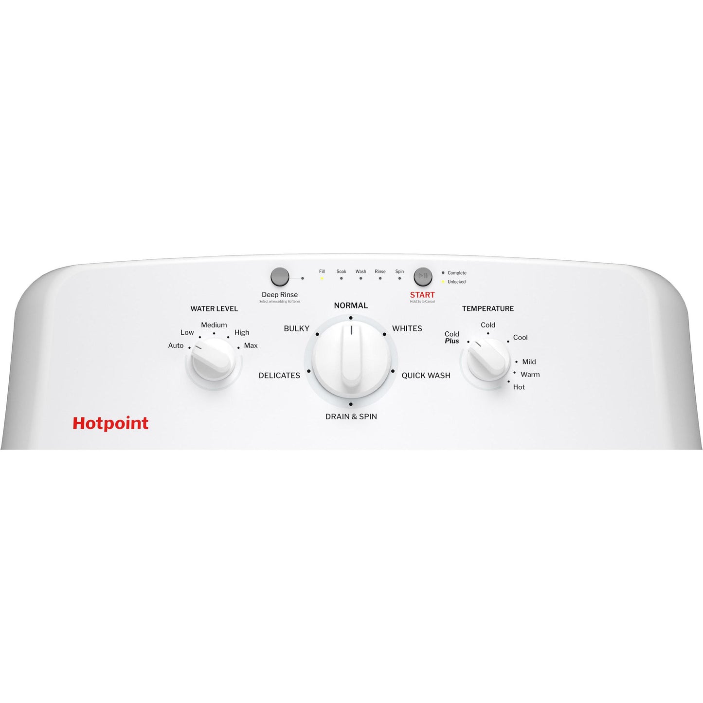  Hotpoint 4.0 cu. ft. Top Loading Washer with Stainless Steel Basket HTW265ASWWW IMAGE 7