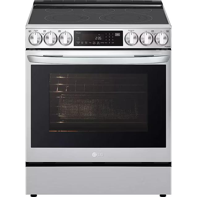  LG 6.3 cu ft. Smart Electric Slide-In Range with Air Fry LSEL6335FE IMAGE 4