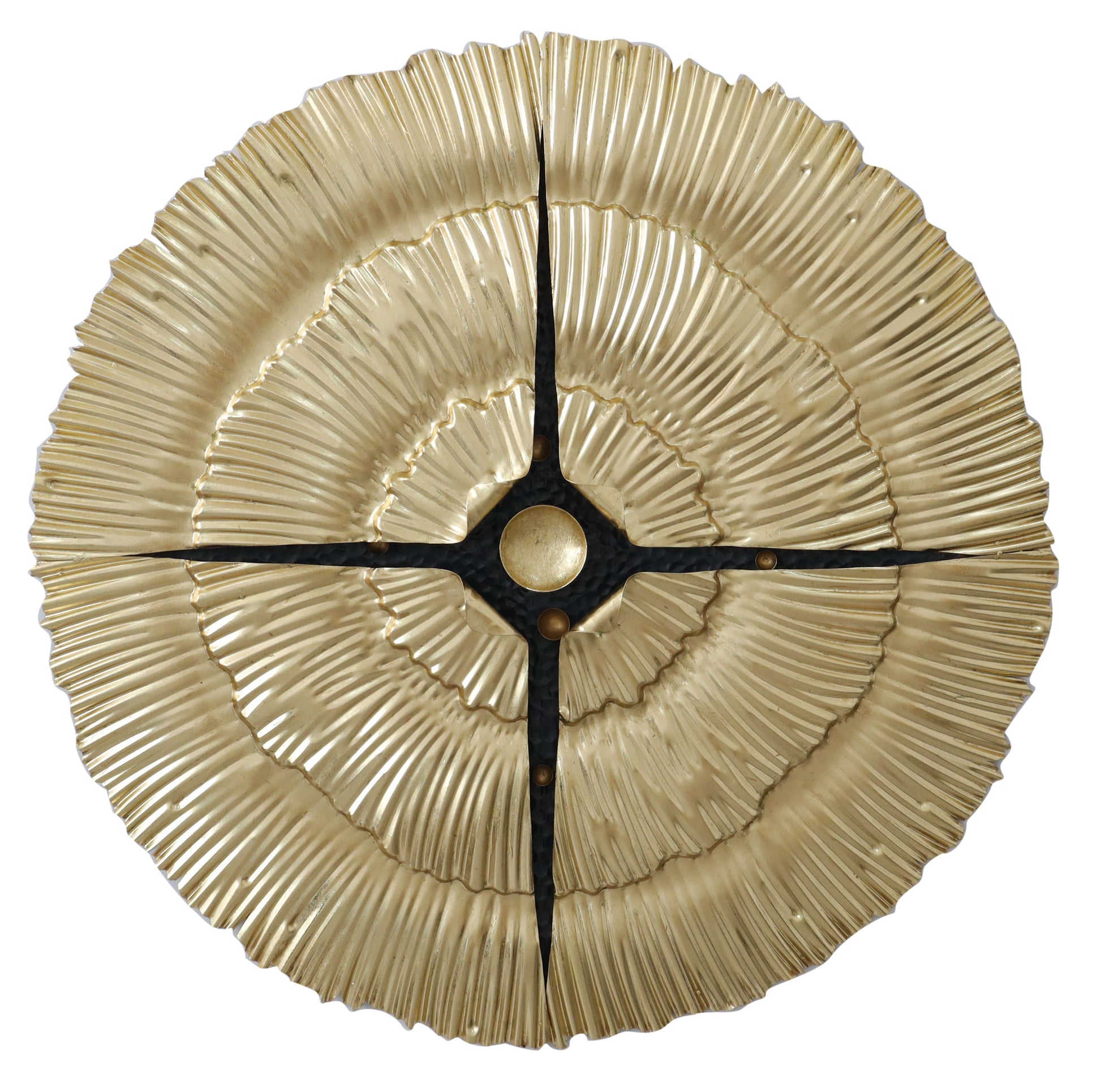 ''Elegant Circular Art'' Metal Wall Art