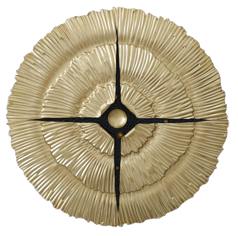 ''Elegant Circular Art'' Metal Wall Art