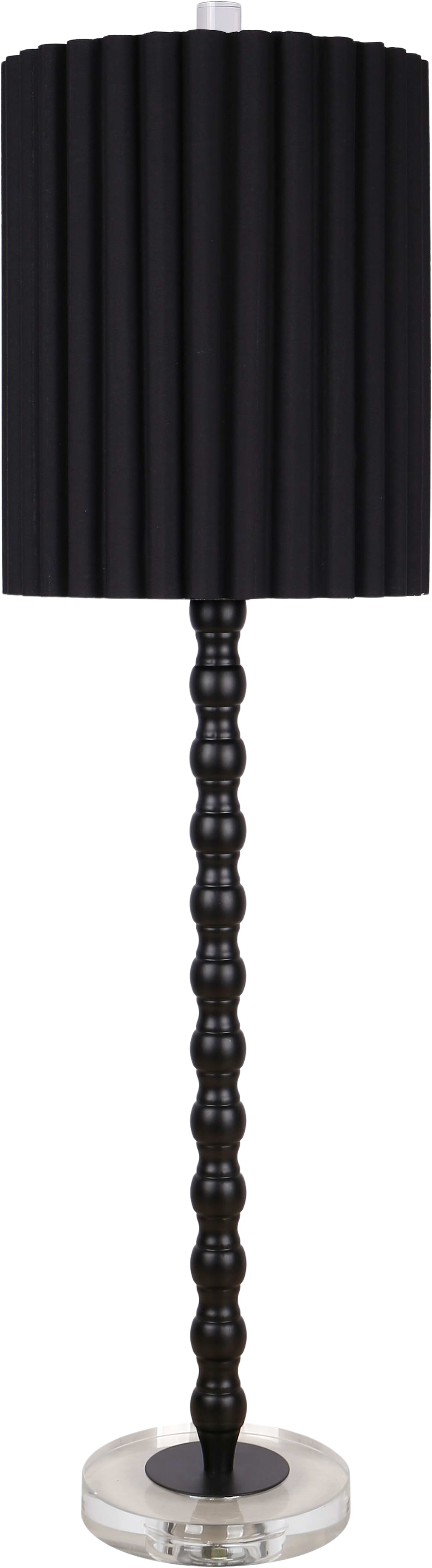 Obsidian Elegance Metal Buffet Lamp (Case Pack 2)