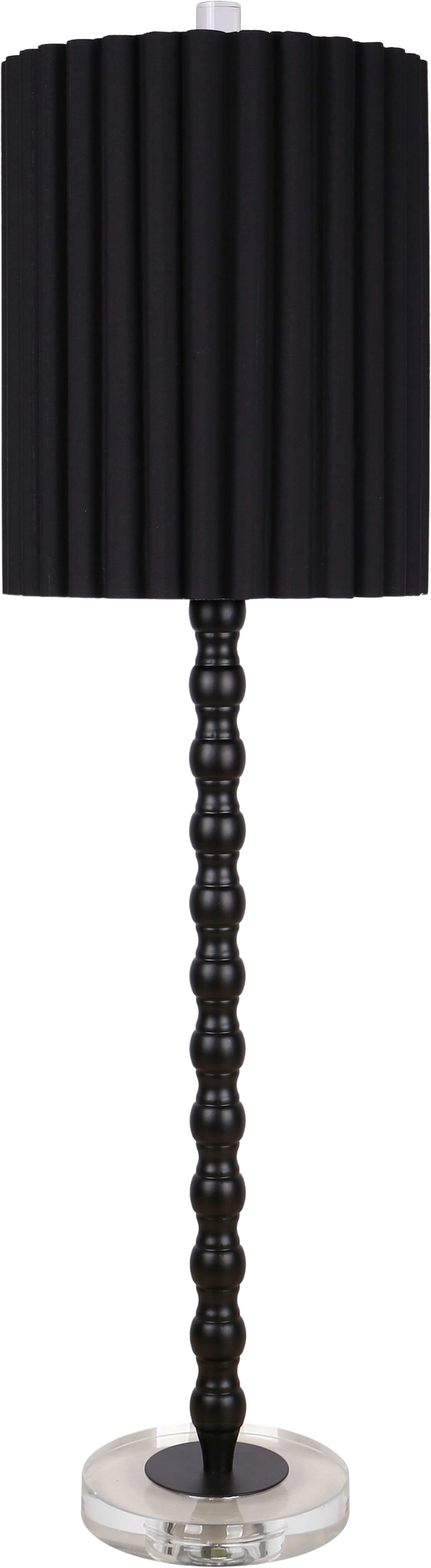 Obsidian Elegance Metal Buffet Lamp (Case Pack 2)