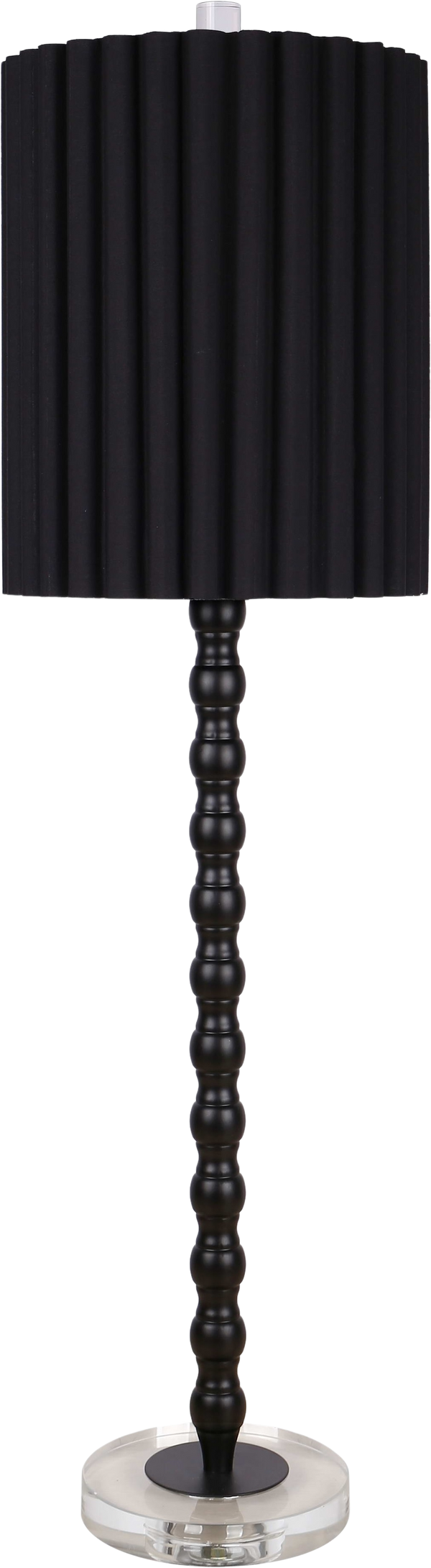 Obsidian Elegance Metal Buffet Lamp (Case Pack 2)