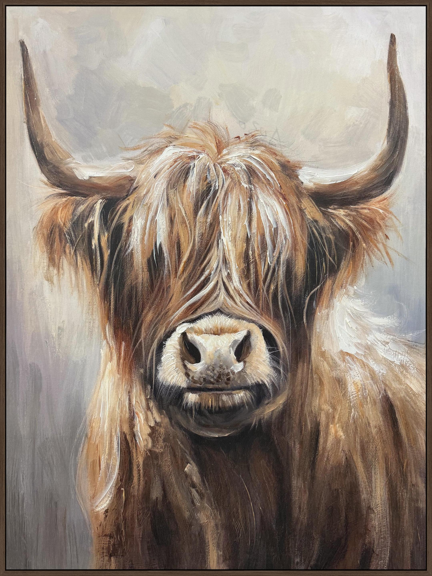 Highland Majesty Hand-painted Canvas in Frame