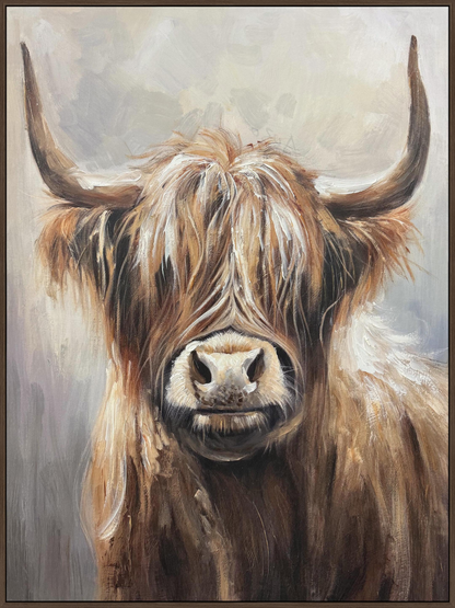 Highland Majesty Hand-painted Canvas in Frame