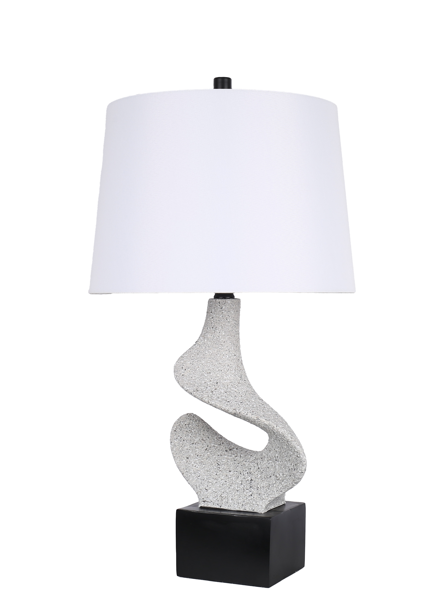 Sculpted Waves Resin & Metal Table Lamp (Case Pack 2)