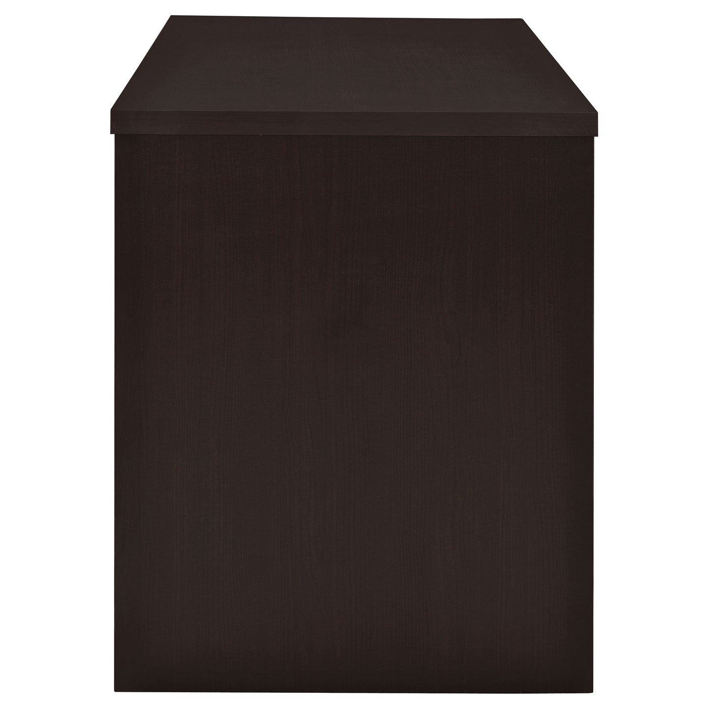 Escritorio para computadora de oficina Irving de 47 pulgadas con 2 cajones, color capuchino